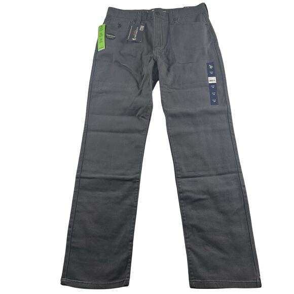 U.S. Polo Assn. Other - US POLO ASSN. Boys Size 18 Dark Gray 5 Pocket Jeans Brand New,‎ Reinforced Knee